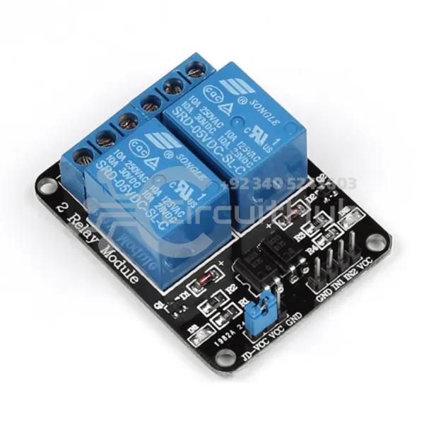 5V 2 Channel 240VAC 10A Relay Module