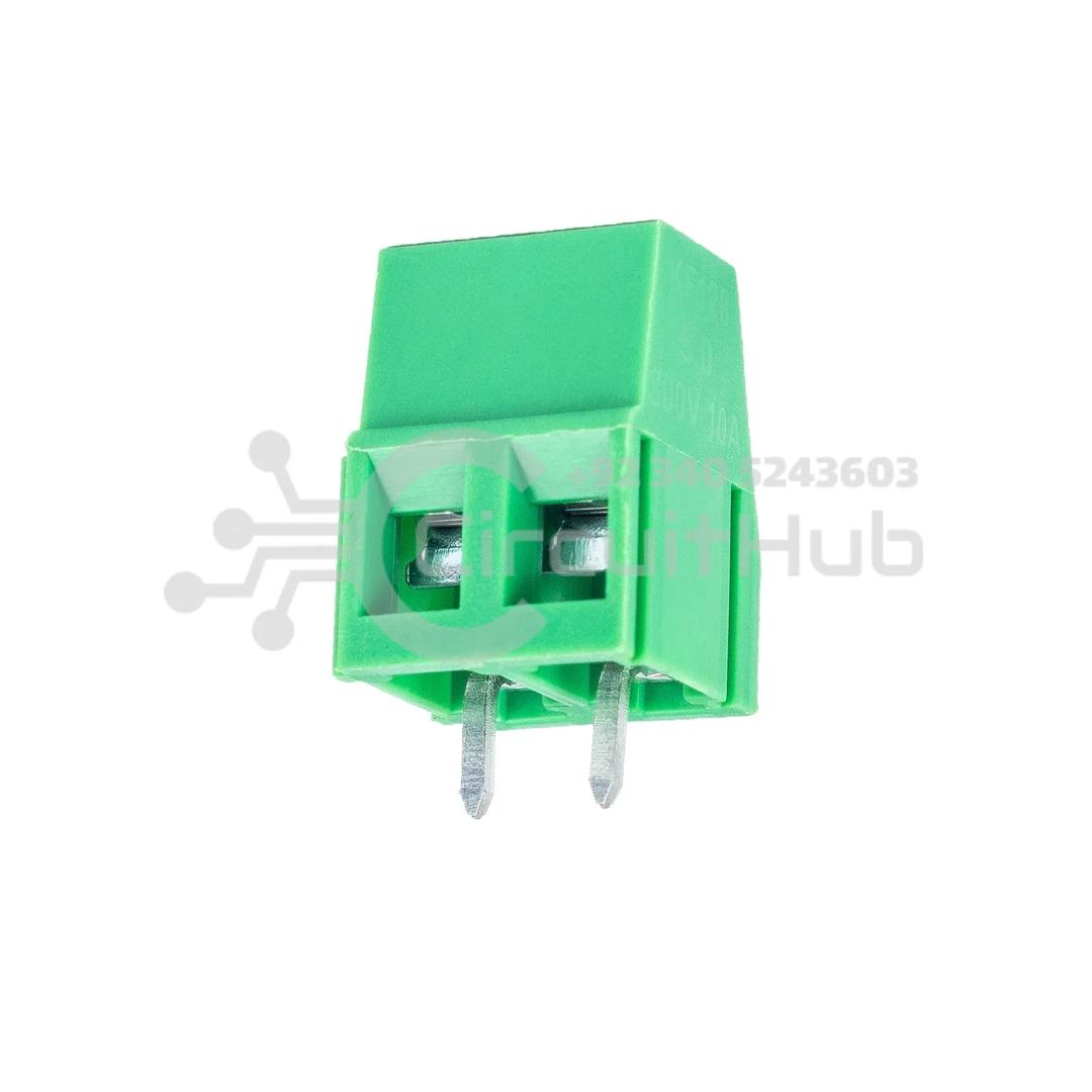 2 Pin 5mm Pitch PCB Mount Screw Terminal Block Connector 250V 8A