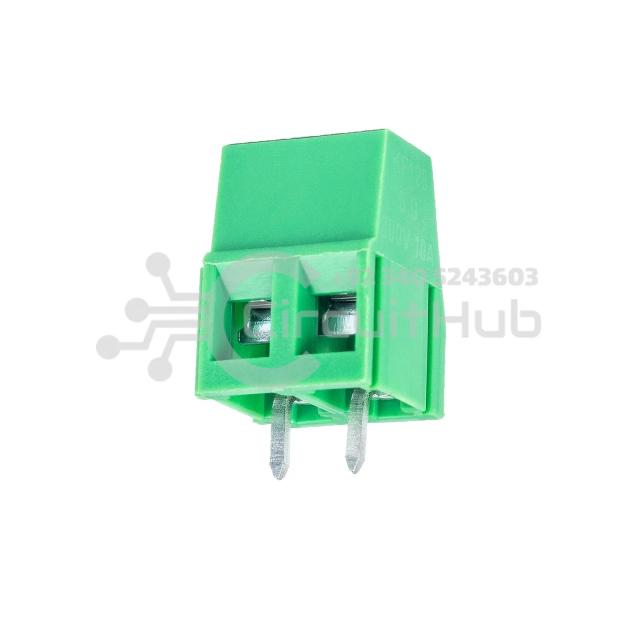 2 Pin 5mm Pitch PCB Mount Screw Terminal Block Connector 250V 8A