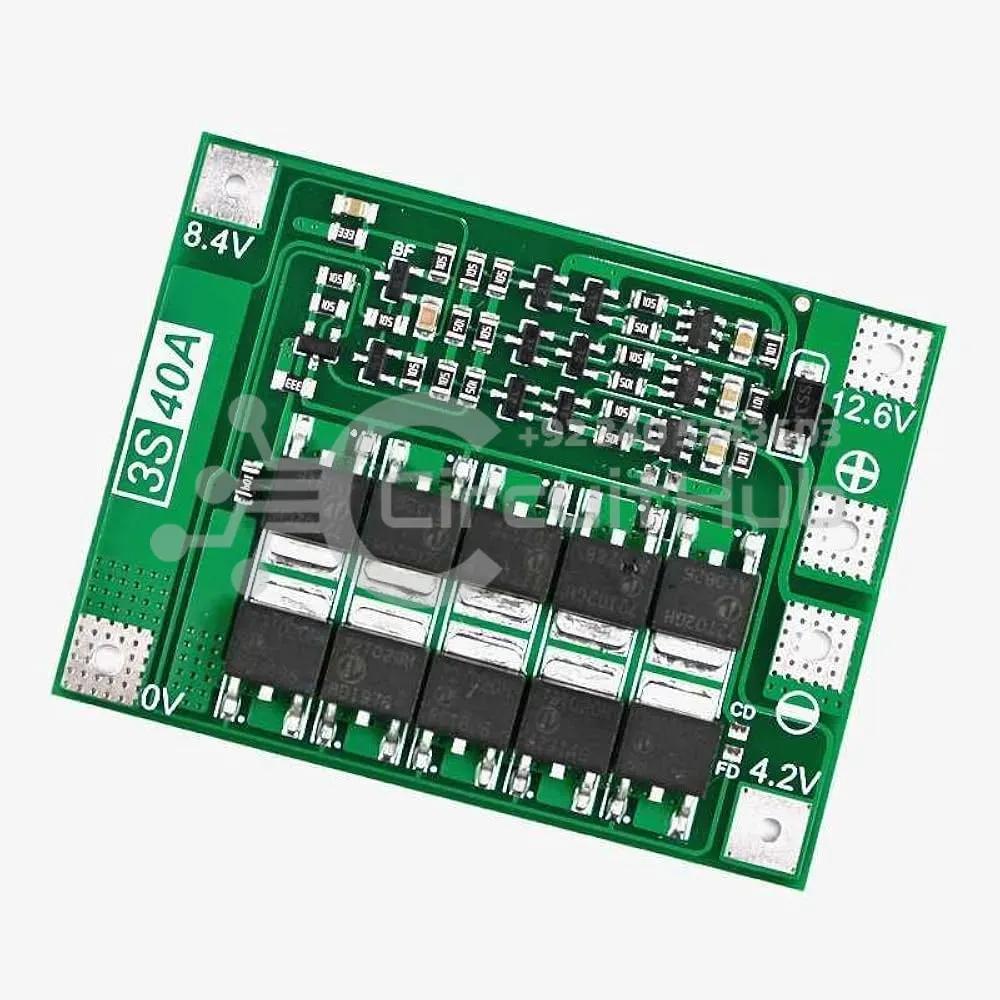 3S 40A 12.6V Cell 18650 Li-ion Lithium Battery Charging BMS Board Balanced Charging Module