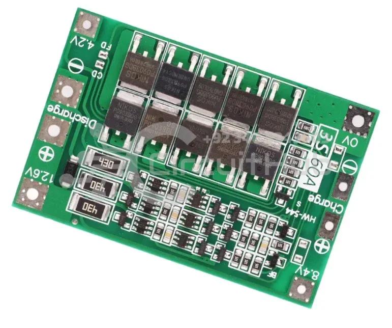 3S 60A 12.6V Cell 18650 Li-ion Lithium Battery Charging BMS Board Balanced Charging Module