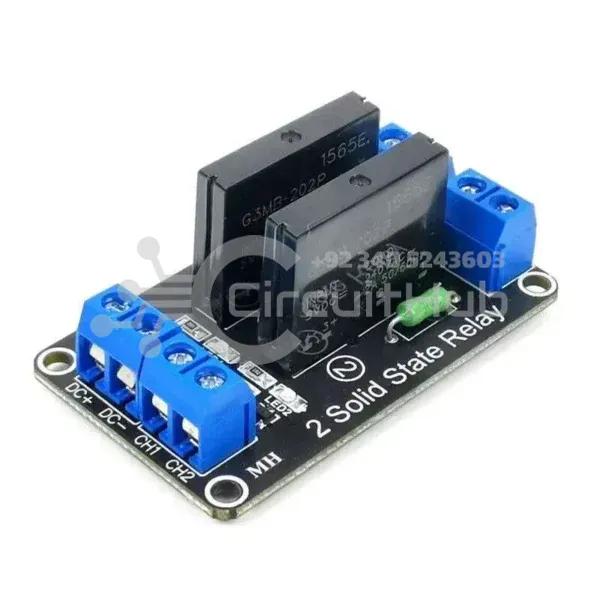 5V 2 CH SSR Low Level Solid State Relay Module AC 240V/2A