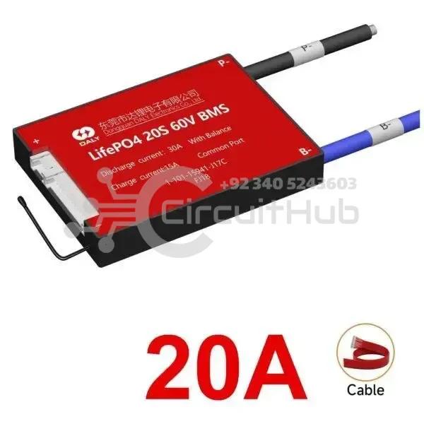 DALY BMS LFP LifePo4 20S 60V 20A BMS Battery Management System for Lifepo4 Battery Pack Balanced Charging Board