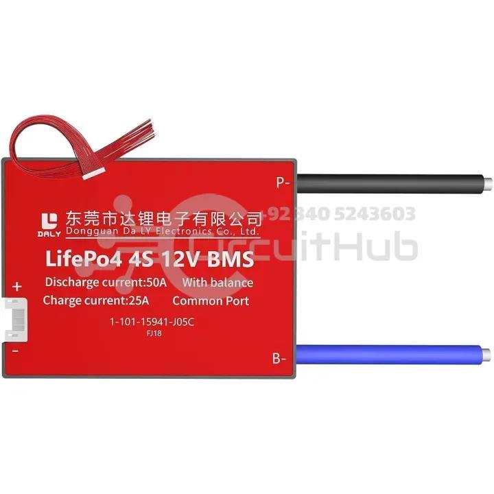 DALY BMS LFP LifePo4 4S 12V 50A BMS Battery Management System for Lifepo4 Battery Pack Balanced Charging Board