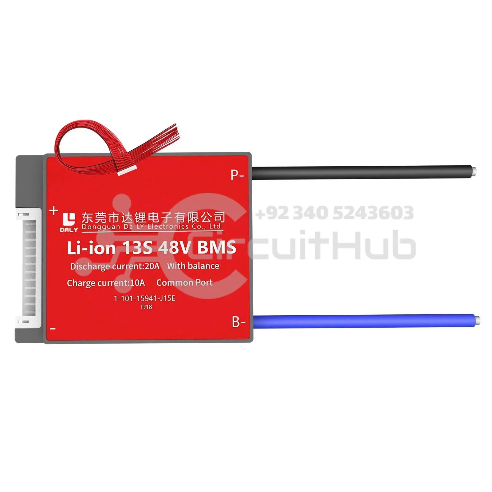 DALY BMS Li-ion 13S 48V 20A BMS Battery Management System for 18650 Battery Pack Balanced Charging Board