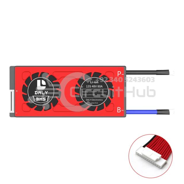 BMS Li-ion 13S 48V 80A BMS Battery Management System for 18650 Battery Pack Balanced Charging Board