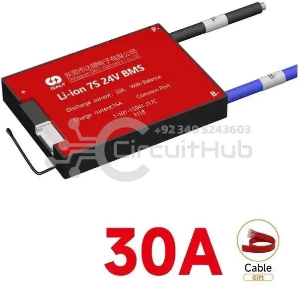 DALY BMS Li-ion 7S 24V 30A BMS Battery Management System for 18650 Battery Pack Balanced Charging Board