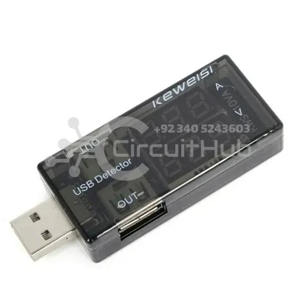 Keweisi USB Current Voltage Charging Detector Mobile Power Current and Voltmeter Ammeter Voltage USB Charger Tester Double Row