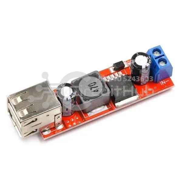 LM2596 DC 6V-40V To 5V 3A Double USB Charge DC-DC Step-down Converter Module