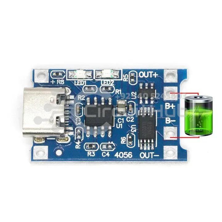 TP4056 C Type USB Port 1A 18650 Lithium Battery Charging Board Charger Module