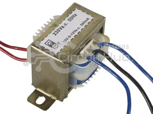 Transformer 220VAC to 12VAC 300mA Step-down Transformer